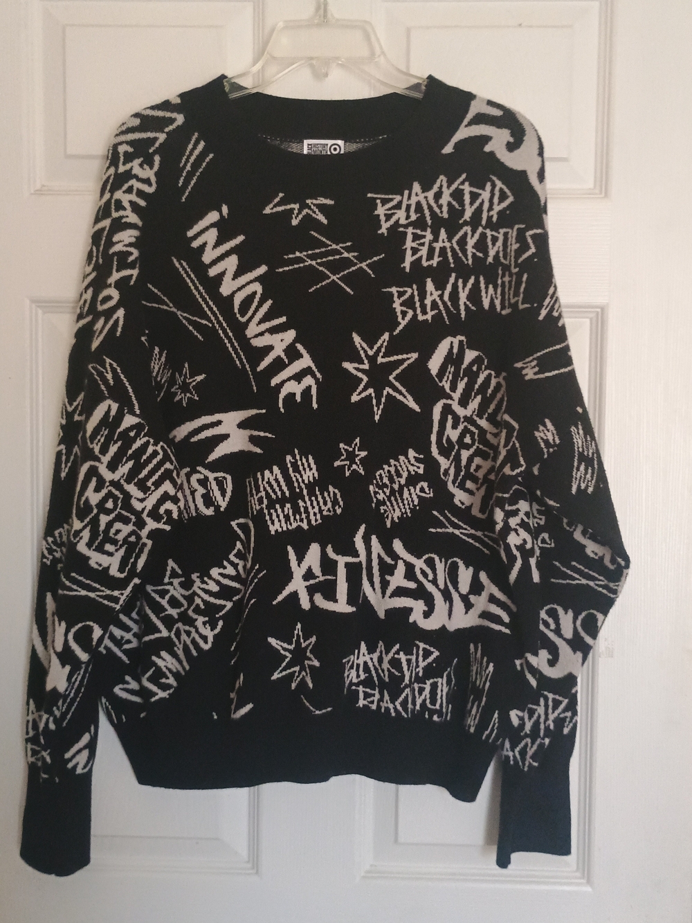 EUC Black History Month Black & White Graphic Crewneck Sweater XXL